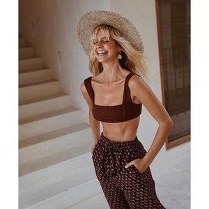 Lack of Color Womens Sunnydip Fray Woven Seagrass Fedora